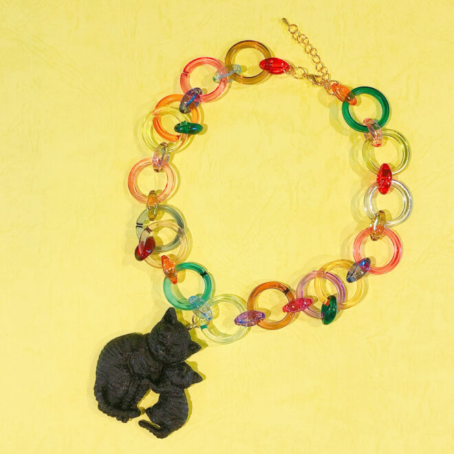 猫の親子のネックレス