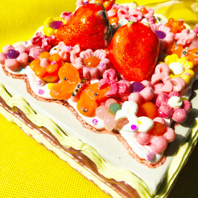 フェイクケーキ横むきの写真