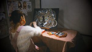 ライブペイントの様子