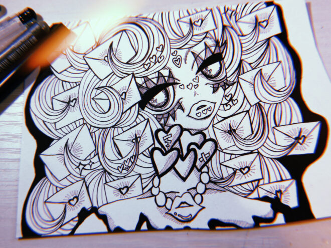 女の子のイラスト