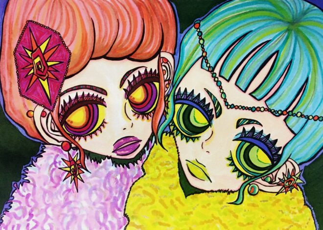 女の子のイラスト