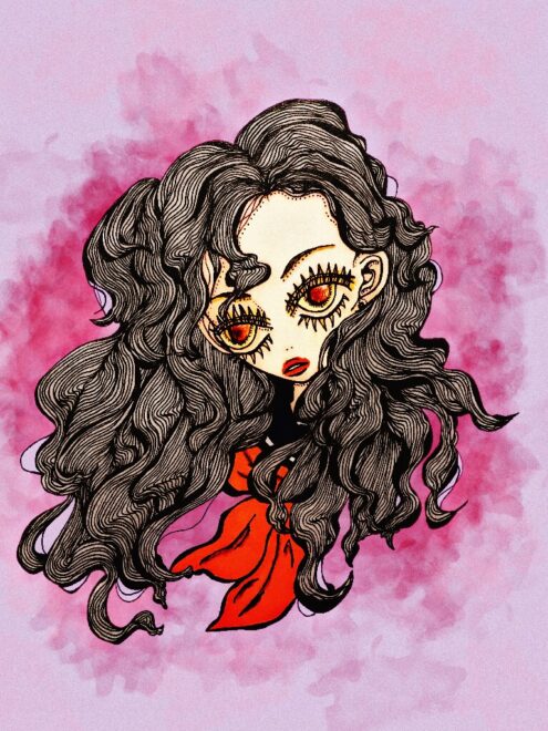 女の子のイラスト