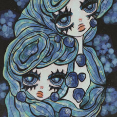 指とiPhoneを使ってアイビスペイントで描いたイラスト！