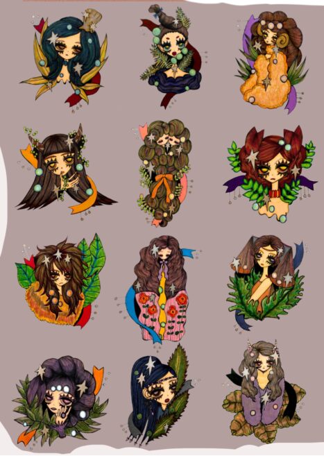 カレンダー用のイラスト