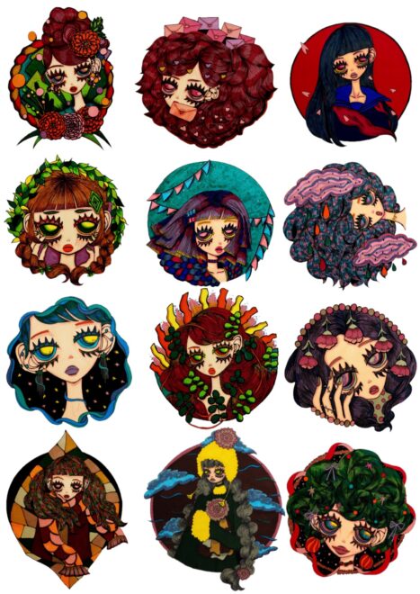 カレンダー用のイラスト