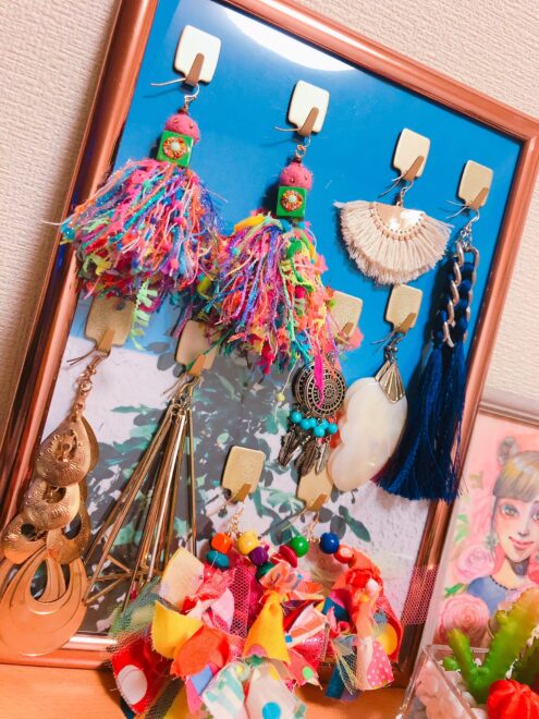 100円ショップで作ったアクセサリー収納