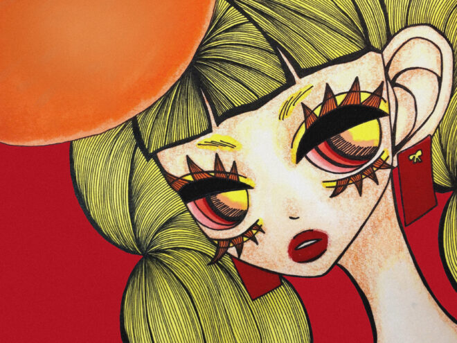 女の子のイラスト|カレンダー