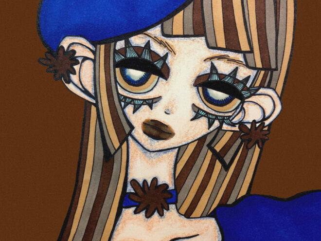 女の子のイラスト|カレンダー