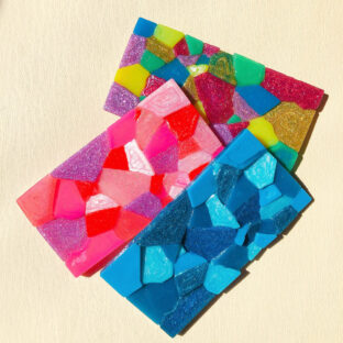 パッチワーク風アクセサリートレイ