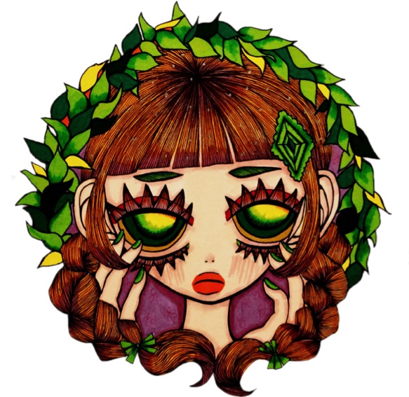 4月の女の子イラスト