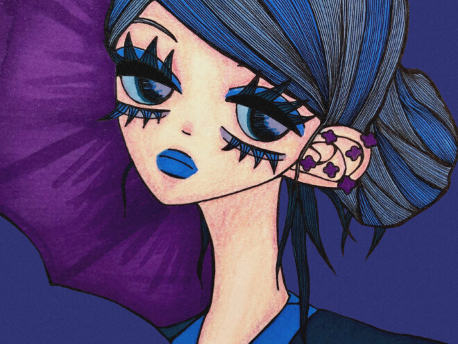 女の子のイラスト|カレンダー