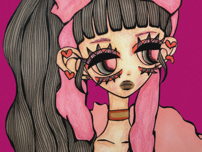 女の子のイラスト|カレンダー