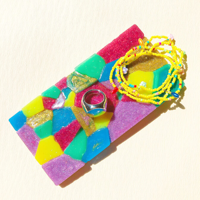 ハンドメイド アクセサリートレイ