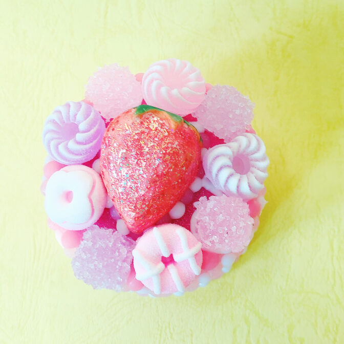 ハンドメイド小物入れケーキ