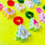 ハンドメイドクリスマスツリー型オーナメント