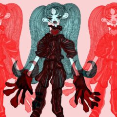 女の子みたいな宇宙人のイラスト｜イラストレーター