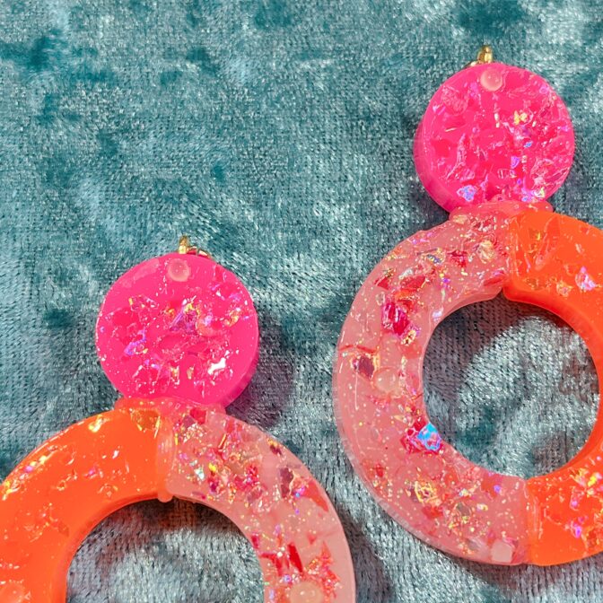 派手ファッションカラフルイヤリング・ピアス