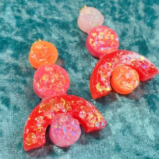 【紫桃】大ぶりピアス・イヤリング　p８