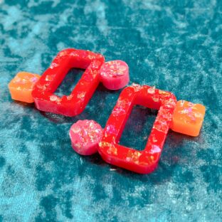 【紫桃】大ぶりピアス・イヤリング　p２