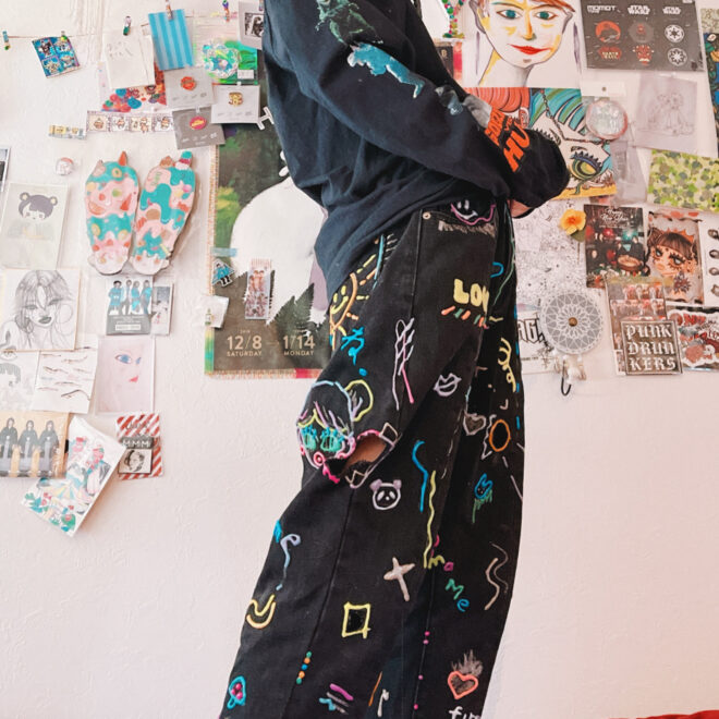 ジーンズリメイク着用画像