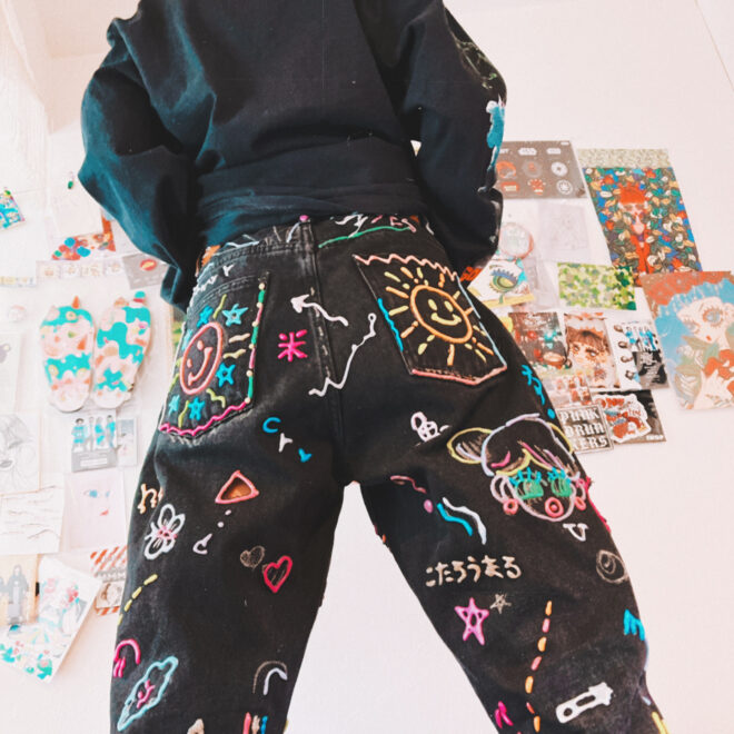 ジーンズリメイク着用画像