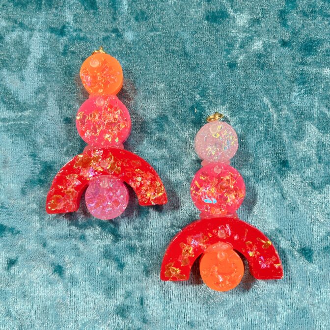 派手ファッションカラフルイヤリング・ピアス