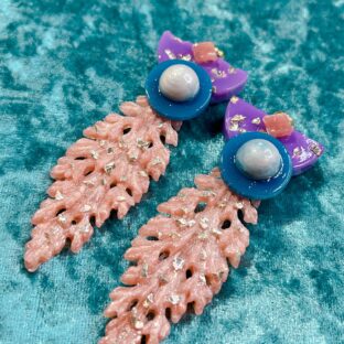 【紫桃】大ぶりピアス・イヤリング　p 12