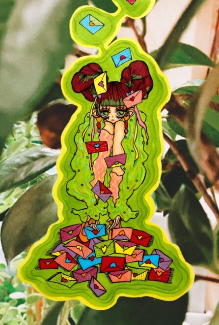 アナログイラスト女の子