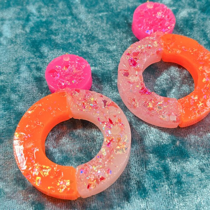 派手ファッションカラフルイヤリング・ピアス