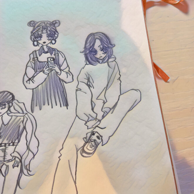 アナログクロッキー女の子