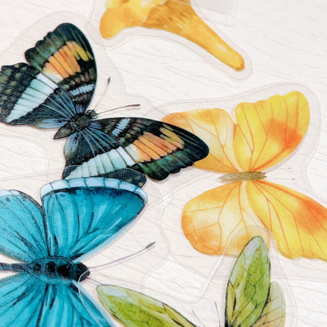 蝶々のおしゃれシール