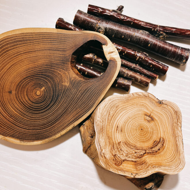 木材イチイ桜エンジュ