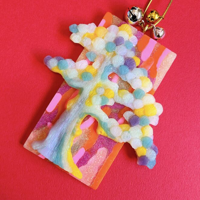 オーナメント松の木カラフル