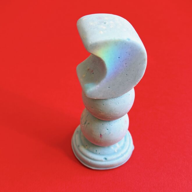 ミニオブジェ置き物月